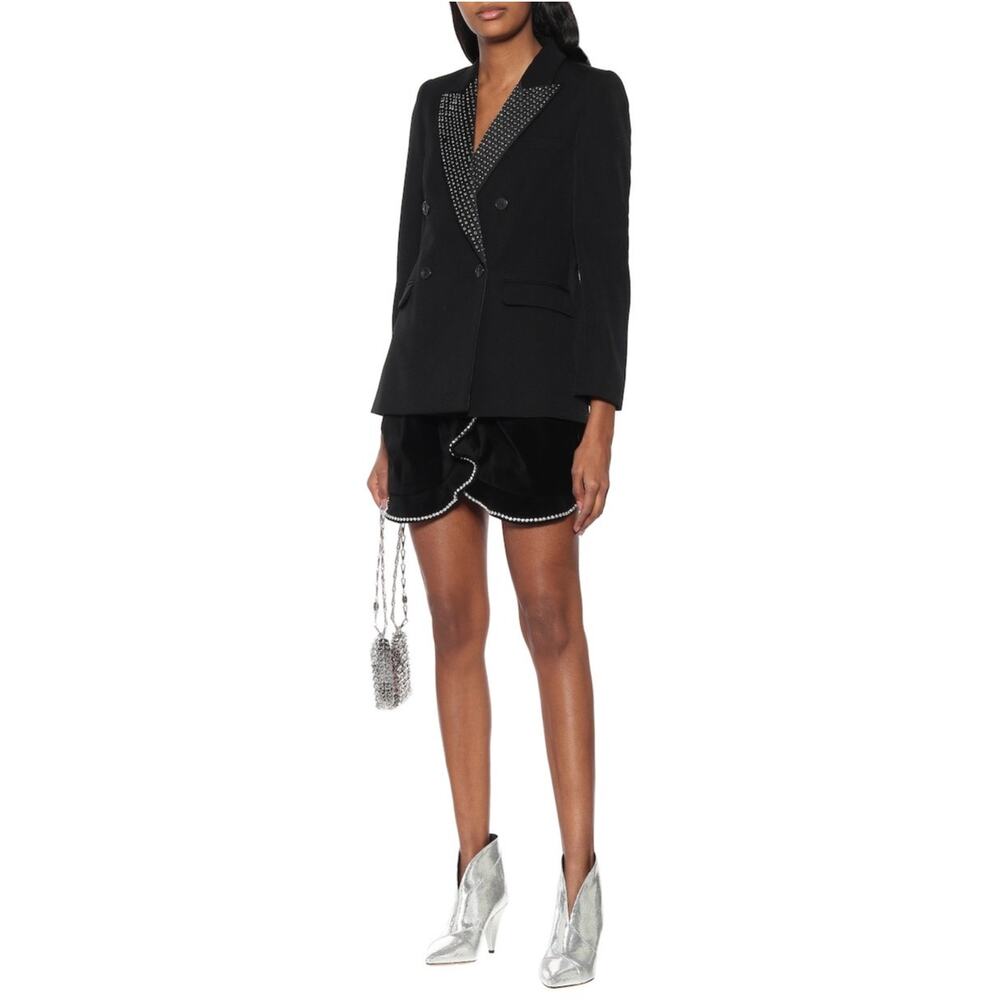 Isabel Marant Paryam embellished blazer jacket crystal studded size FR40 US 8 - Picture 5 of 16